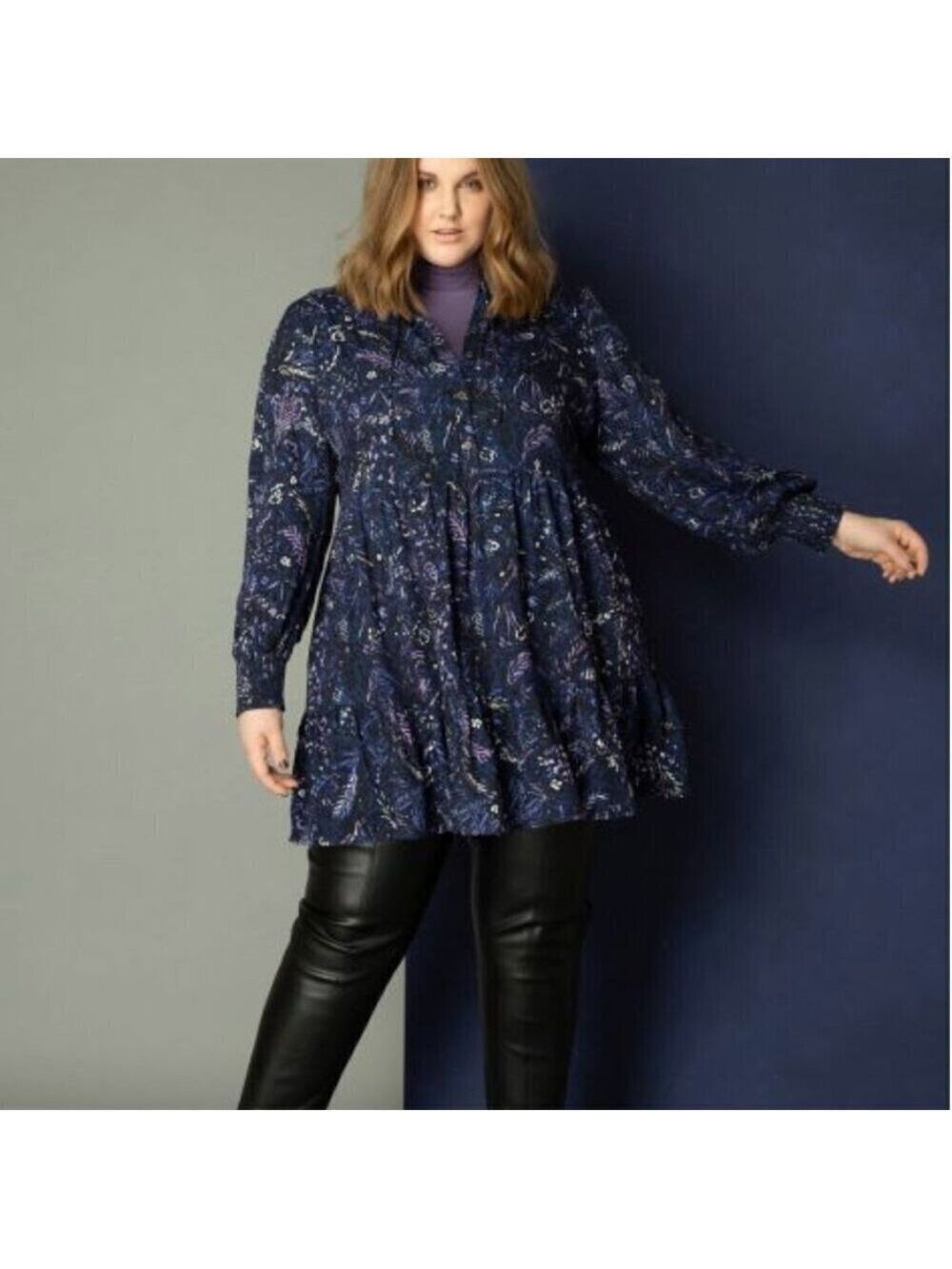 NWT Yest Varia Printed Tunic Dress 12